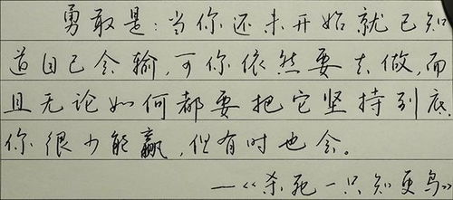 正能量的鋼筆字句子