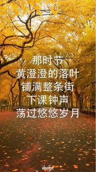 秋天的句子短句正能量