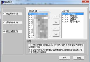 錄入會(huì)計(jì)科目時(shí)的現(xiàn)金流量
