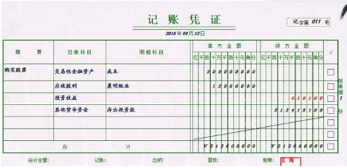 賣出股票會計科目