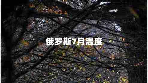 俄羅斯7月溫度