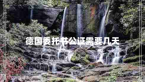 德國委托書公證需要幾天