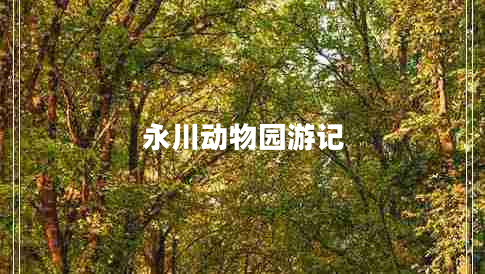 永川動物園游記 永川動物園游記