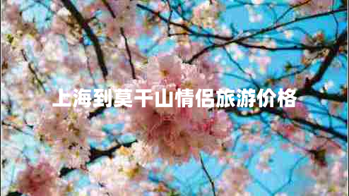 上海到莫干山情侶旅游價格