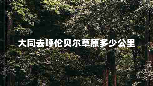 大同去呼倫貝爾草原多少公里