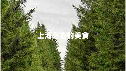 上海必去的美食 上海必去的美食