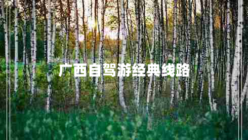 廣西自駕游經(jīng)典線路 廣西自駕游經(jīng)典線路
