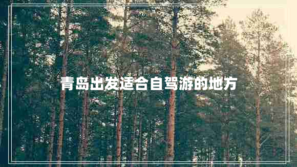 青島出發(fā)適合自駕游的地方