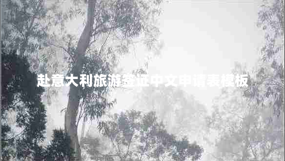 赴意大利旅游簽證中文申請(qǐng)表模板 赴意大利旅游簽證中文申請(qǐng)表模板