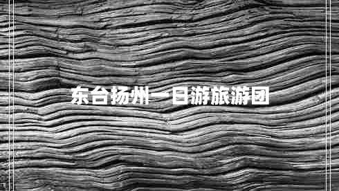 東臺揚州一日游旅游團 東臺揚州一日游旅游團