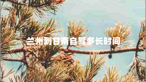蘭州到甘南自駕多長(zhǎng)時(shí)間