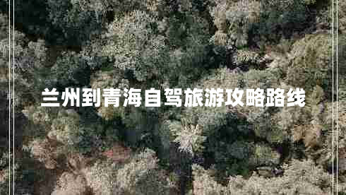 蘭州到青海自駕旅游攻略路線