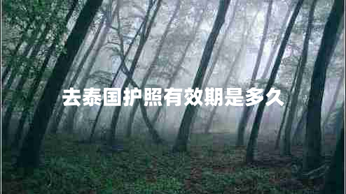 去泰國護(hù)照有效期是多久