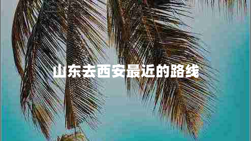 山東去西安最近的路線(xiàn) 山東去西安最近的路線(xiàn)
