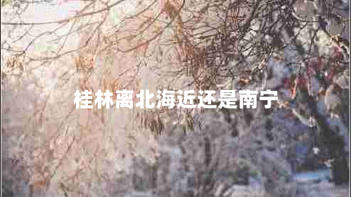 桂林離北海近還是南寧