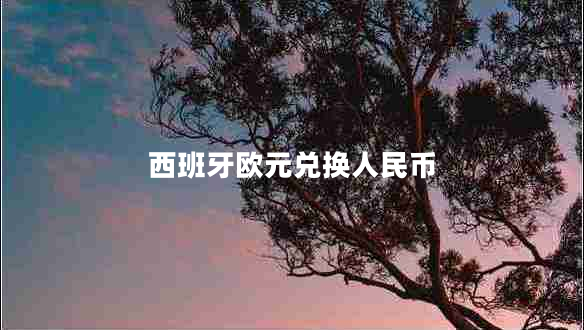 西班牙歐元兌換人民幣 西班牙歐元兌換人民幣