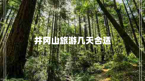 井岡山旅游幾天合適 井岡山旅游幾天合適