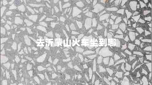 去沂蒙山火車坐到哪