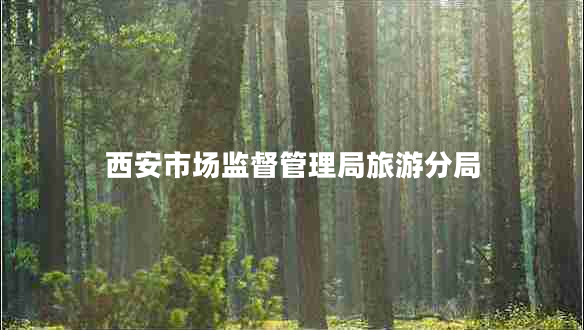 西安市場(chǎng)監(jiān)督管理局旅游分局 西安市場(chǎng)監(jiān)督管理局旅游分局