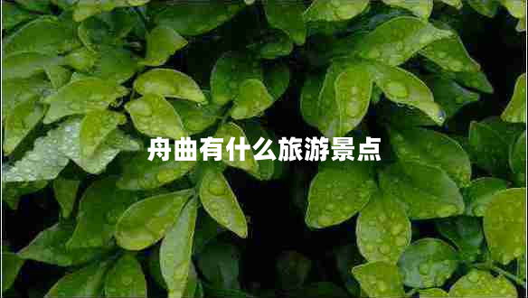 舟曲有什么旅游景點(diǎn)