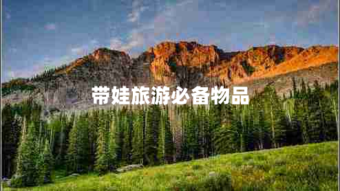 帶娃旅游必備物品 帶娃旅游必備物品