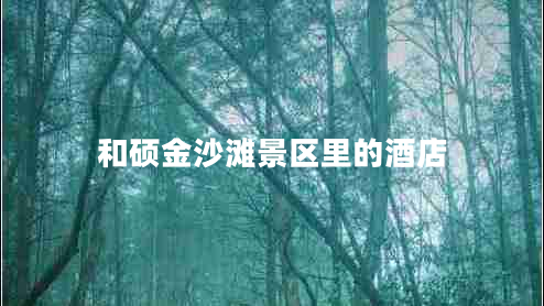 和碩金沙灘景區(qū)里的酒店