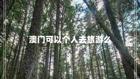 澳門可以個(gè)人去旅游么