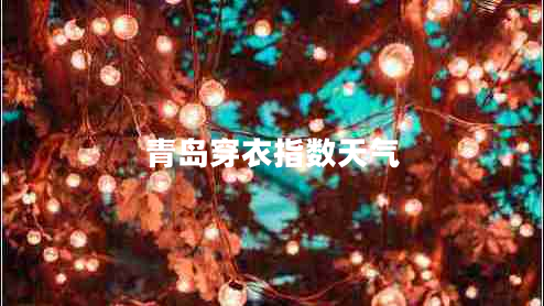 青島穿衣指數(shù)天氣