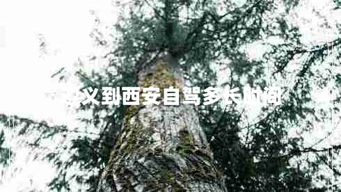 遵義到西安自駕多長時間