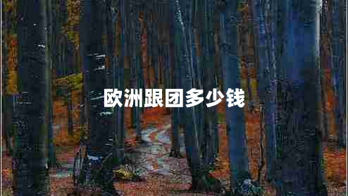 歐洲跟團多少錢 歐洲跟團多少錢