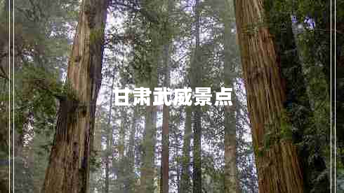 甘肅武威景點(diǎn)