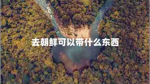 去朝鮮可以帶什么東西 去朝鮮可以帶什么東西