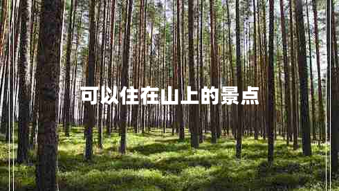 可以住在山上的景點