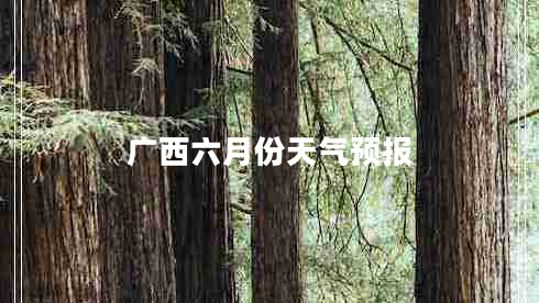 廣西六月份天氣預報