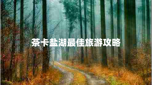 茶卡鹽湖最佳旅游攻略