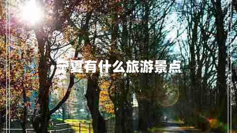 寧夏有什么旅游景點(diǎn)