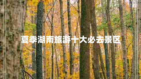 夏季湖南旅游十大必去景區(qū)