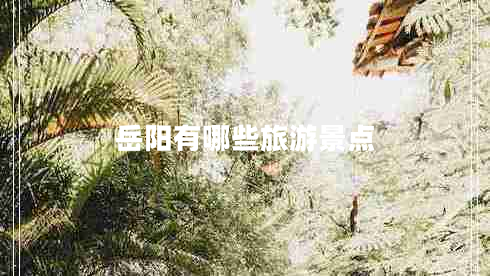 岳陽有哪些旅游景點