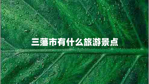 三藩市有什么旅游景點