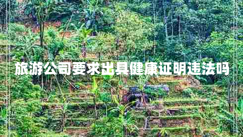 旅游公司要求出具健康證明違法嗎