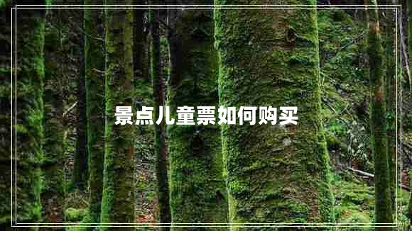 景點(diǎn)兒童票如何購買 景點(diǎn)兒童票如何購買