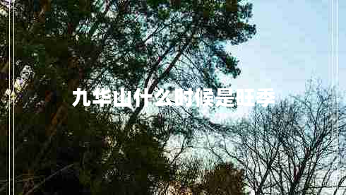 九華山什么時候是旺季