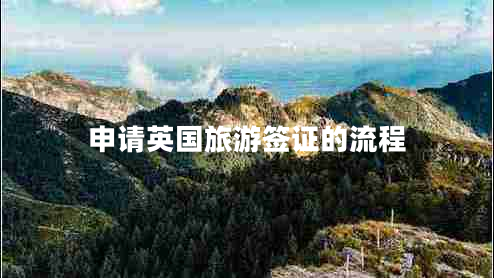 申請英國旅游簽證的流程