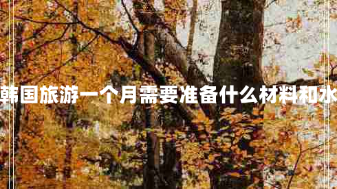 去韓國(guó)旅游一個(gè)月需要準(zhǔn)備什么材料和水果