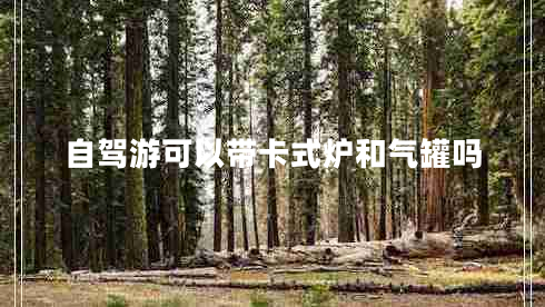 自駕游可以帶卡式爐和氣罐嗎