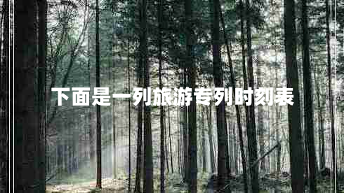 下面是一列旅游專列時(shí)刻表