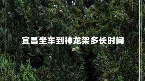 宜昌坐車到神龍架多長時間