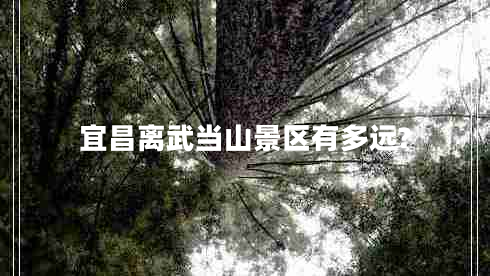 宜昌離武當(dāng)山景區(qū)有多遠(yuǎn)?