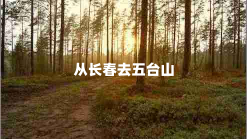 從長春去五臺山 從長春去五臺山