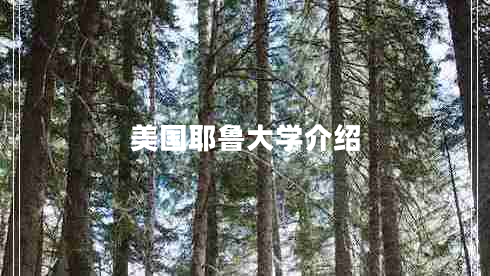 美國(guó)耶魯大學(xué)介紹